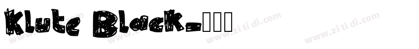 Klute Black字体转换